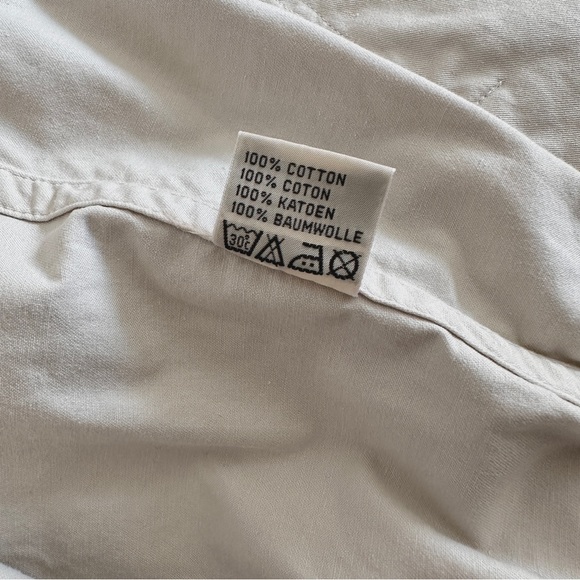 VINTAGE CHEVIGNON CRAFTSMANSHIP BEIGE COTTON BOMBER JACKET EMBROIDERY UNISEX L - Picture 9 of 15